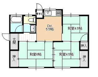 岡山県岡山市東区広谷【一戸建】の間取り