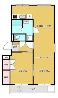 神奈川県川崎市多摩区生田3【マンション】の間取り