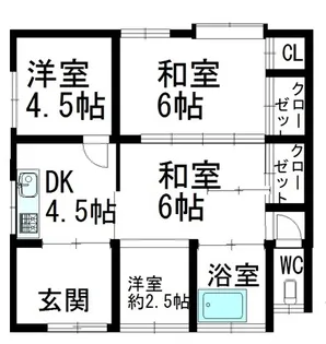 秋田県仙北市田沢湖生保内字久保【一戸建】の間取り