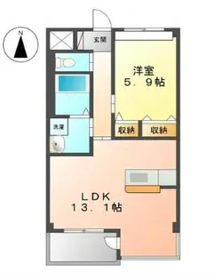 ベルクレール東吉野【2階】の間取り