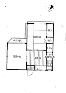 ヴィラ寿【2階】の間取り