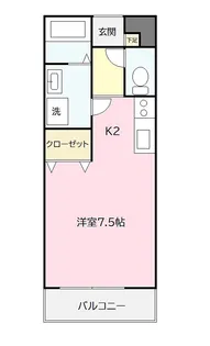 グリーンヒルズ梅山【2階】の間取り