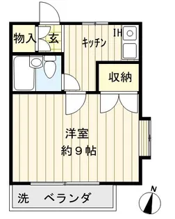東京都文京区白山1【アパート】の間取り
