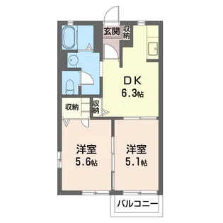 コーポ・ワンブランチ【1階】の間取り