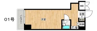 クレストカーサ大今里【2階】の間取り