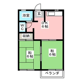 向ヶ丘ハイツ【1階】の間取り
