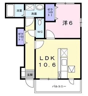 サンブレス【1階】の間取り