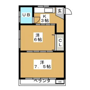 第二広幸ハウス【3階】の間取り