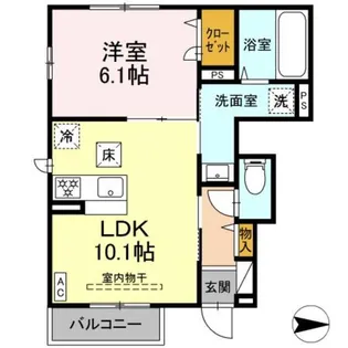 神奈川県厚木市戸室4【アパート】の間取り