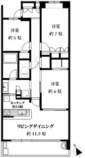 グランノアたまプラーザ【5階】の間取り