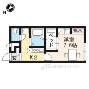 レオパレスHolly【2階】の間取り