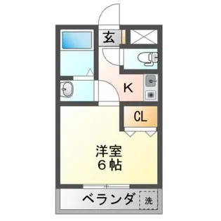 1Kの間取り画像