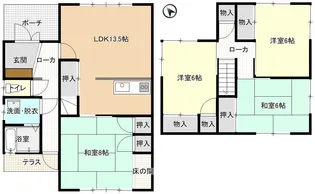 福井県福井市大瀬町【一戸建】の間取り