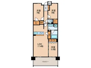 アネシア八事高峯シティテラス【2階】の間取り