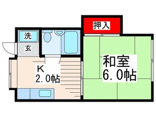 コーポタカ【1階】の間取り