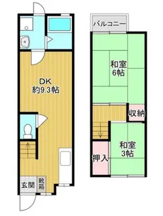 京都府京都市南区久世大築町【一戸建】の間取り