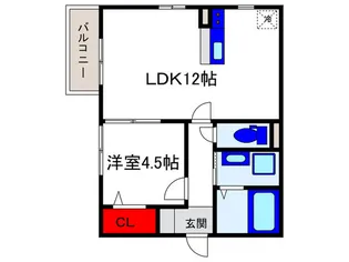 シャルマンコ-ト豊中の間取り