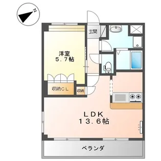 クオリティーハイム【1階】の間取り