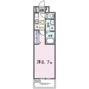 広島県安芸郡府中町鶴江2【アパート】の間取り