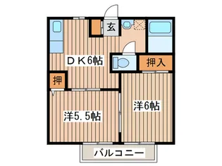 KOZUVillageA【1階】の間取り