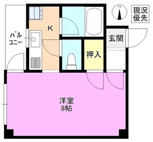 リヴェール入船【4階】の間取り