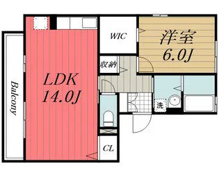 千葉県千葉市若葉区みつわ台2【アパート】の間取り