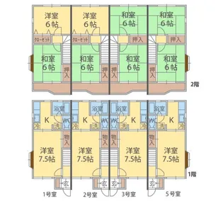 テラス・タカハシA棟の間取り