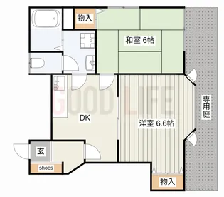 兵庫県加古川市東神吉町西井ノ口【アパート】の間取り