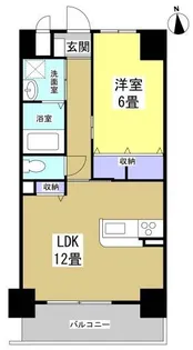 ホワイトアパートメント【6階】の間取り