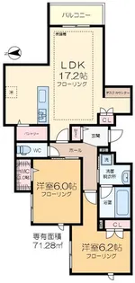 グランウェスト【3階】の間取り