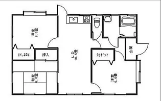 鹿児島県鹿屋市串良町細山田【一戸建】の間取り