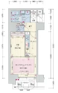 プレサンス広小路通 葵【6階】の間取り