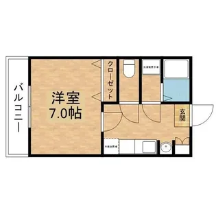 ハイツリバーG【3階】の間取り