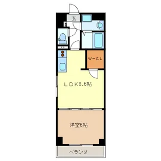 S-FORT津新町【2階】の間取り