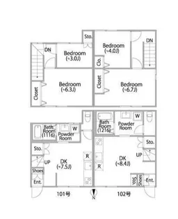 メゾンクラルテ【2階】の間取り