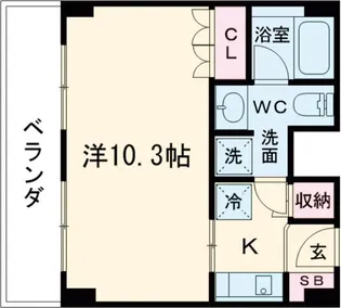 Nasicフローラコート世田谷【1階】の間取り