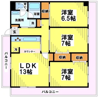 東京都調布市飛田給1【マンション】の間取り