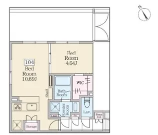 東京都世田谷区三軒茶屋1【マンション】の間取り