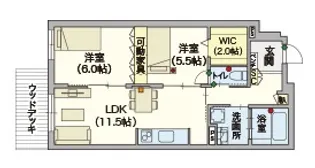 (シニア限定)ヘーベルVillage用賀玉川台【1階】の間取り