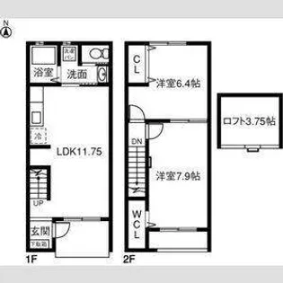 愛知県海部郡蟹江町錦2【一戸建】の間取り