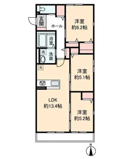 HEIM MAISON 庄内通駅東 A棟【1階】の間取り
