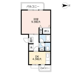 UR紅梅【4階】の間取り