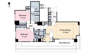 アトラス西麻布【4階】の間取り