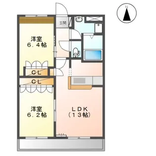 アクエリア(Aquaria)【1階】の間取り