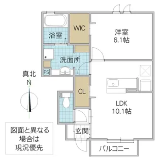 メゾンもみじの郷【1階】の間取り