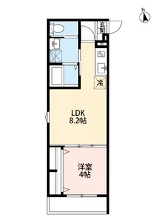 つばめハウス北松戸【1階】の間取り