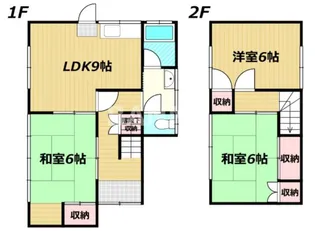 岡山県岡山市東区益野町【一戸建】の間取り