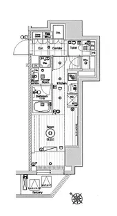 1Kの間取り画像