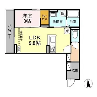 長野県長野市若里3【アパート】の間取り