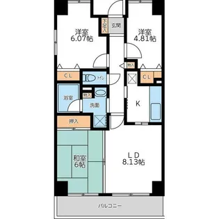 アーバンパーク市ヶ尾【3階】の間取り